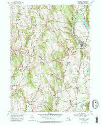 Millerton New York Historical topographic map, 1:24000 scale, 7.5 X 7.5 Minute, Year 1955