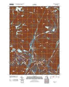 Minerva New York Historical topographic map, 1:24000 scale, 7.5 X 7.5 Minute, Year 2010
