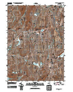 Mohegan Lake New York Historical topographic map, 1:24000 scale, 7.5 X 7.5 Minute, Year 2010