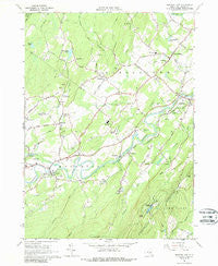 Mohonk Lake New York Historical topographic map, 1:24000 scale, 7.5 X 7.5 Minute, Year 1964