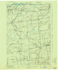 Moira New York Historical topographic map, 1:62500 scale, 15 X 15 Minute, Year 1917
