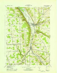 Moravia New York Historical topographic map, 1:31680 scale, 7.5 X 7.5 Minute, Year 1943