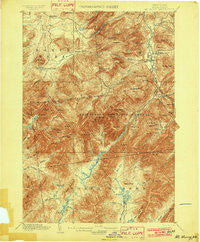 Mt. Marcy New York Historical topographic map, 1:62500 scale, 15 X 15 Minute, Year 1902