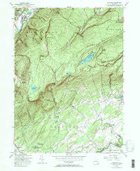 Napanoch New York Historical topographic map, 1:24000 scale, 7.5 X 7.5 Minute, Year 1956