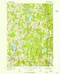 Nassau New York Historical topographic map, 1:24000 scale, 7.5 X 7.5 Minute, Year 1953