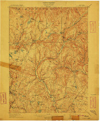 Neversink New York Historical topographic map, 1:62500 scale, 15 X 15 Minute, Year 1910