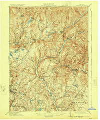 Neversink New York Historical topographic map, 1:62500 scale, 15 X 15 Minute, Year 1910
