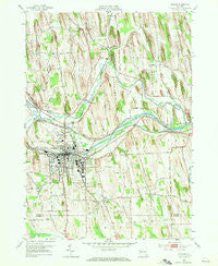Newark New York Historical topographic map, 1:24000 scale, 7.5 X 7.5 Minute, Year 1952