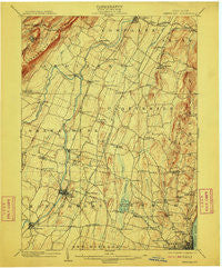 Newburg New York Historical topographic map, 1:62500 scale, 15 X 15 Minute, Year 1903