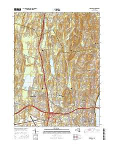 Newburgh New York Current topographic map, 1:24000 scale, 7.5 X 7.5 Minute, Year 2016