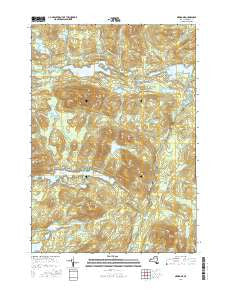 Newcomb New York Current topographic map, 1:24000 scale, 7.5 X 7.5 Minute, Year 2016