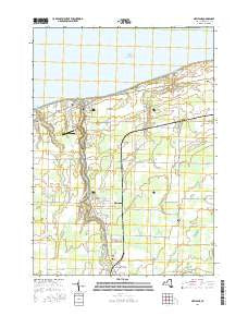 Newfane New York Current topographic map, 1:24000 scale, 7.5 X 7.5 Minute, Year 2016