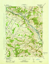 Newport New York Historical topographic map, 1:31680 scale, 7.5 X 7.5 Minute, Year 1945