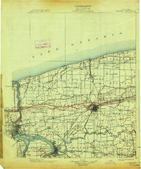 Niagara New York Historical topographic map, 1:125000 scale, 30 X 30 Minute, Year 1899