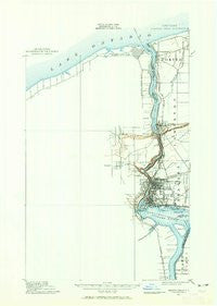 Niagara Falls New York Historical topographic map, 1:62500 scale, 15 X 15 Minute, Year 1900