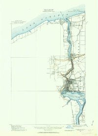 Niagara Falls New York Historical topographic map, 1:62500 scale, 15 X 15 Minute, Year 1900