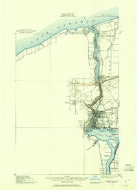 Niagara Falls New York Historical topographic map, 1:62500 scale, 15 X 15 Minute, Year 1900