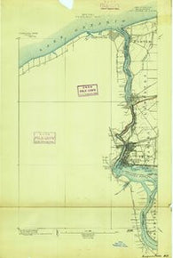 Niagara Falls New York Historical topographic map, 1:62500 scale, 15 X 15 Minute, Year 1894