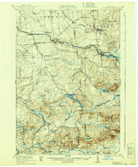 Nicholville New York Historical topographic map, 1:62500 scale, 15 X 15 Minute, Year 1921