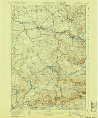Nicholville New York Historical topographic map, 1:62500 scale, 15 X 15 Minute, Year 1921