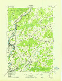 Norfolk New York Historical topographic map, 1:31680 scale, 7.5 X 7.5 Minute, Year 1943