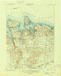 Northport New York Historical topographic map, 1:62500 scale, 15 X 15 Minute, Year 1903