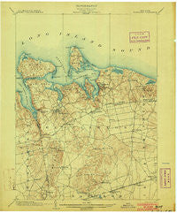 Northport New York Historical topographic map, 1:62500 scale, 15 X 15 Minute, Year 1903