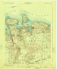Northport New York Historical topographic map, 1:62500 scale, 15 X 15 Minute, Year 1903