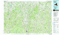 Norwich New York Historical topographic map, 1:100000 scale, 30 X 60 Minute, Year 1986
