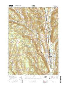 Norwich New York Current topographic map, 1:24000 scale, 7.5 X 7.5 Minute, Year 2016