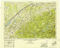Ogdensburg New York Historical topographic map, 1:250000 scale, 1 X 2 Degree, Year 1953