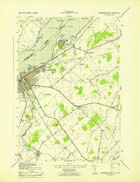 Ogdensburg East New York Historical topographic map, 1:31680 scale, 7.5 X 7.5 Minute, Year 1943