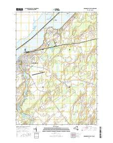 Ogdensburg East New York Current topographic map, 1:24000 scale, 7.5 X 7.5 Minute, Year 2016