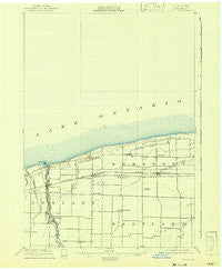 Olcott New York Historical topographic map, 1:62500 scale, 15 X 15 Minute, Year 1897