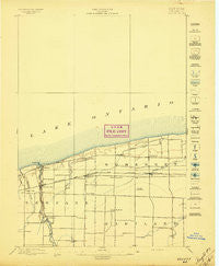 Olcott New York Historical topographic map, 1:62500 scale, 15 X 15 Minute, Year 1897