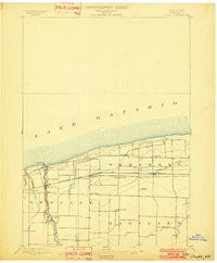 Olcott New York Historical topographic map, 1:62500 scale, 15 X 15 Minute, Year 1897
