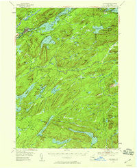 Old Forge New York Historical topographic map, 1:62500 scale, 15 X 15 Minute, Year 1954