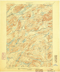 Old Forge New York Historical topographic map, 1:62500 scale, 15 X 15 Minute, Year 1901