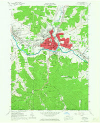 Olean New York Historical topographic map, 1:24000 scale, 7.5 X 7.5 Minute, Year 1961