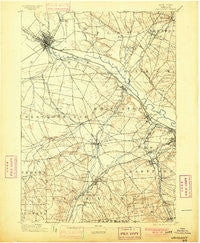 Oriskany New York Historical topographic map, 1:62500 scale, 15 X 15 Minute, Year 1898