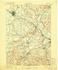 Oriskany New York Historical topographic map, 1:62500 scale, 15 X 15 Minute, Year 1898