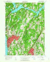 Ossining New York Historical topographic map, 1:24000 scale, 7.5 X 7.5 Minute, Year 1955
