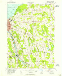 Oswego East New York Historical topographic map, 1:24000 scale, 7.5 X 7.5 Minute, Year 1954