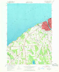 Oswego West New York Historical topographic map, 1:24000 scale, 7.5 X 7.5 Minute, Year 1954
