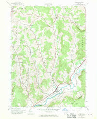 Otego New York Historical topographic map, 1:24000 scale, 7.5 X 7.5 Minute, Year 1943