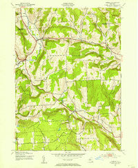 Otselic New York Historical topographic map, 1:24000 scale, 7.5 X 7.5 Minute, Year 1943
