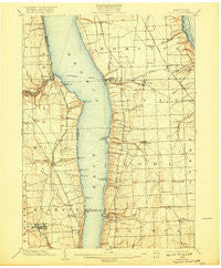 Ovid New York Historical topographic map, 1:62500 scale, 15 X 15 Minute, Year 1902