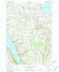 Owasco New York Historical topographic map, 1:24000 scale, 7.5 X 7.5 Minute, Year 1955