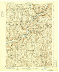 Oxford New York Historical topographic map, 1:62500 scale, 15 X 15 Minute, Year 1904