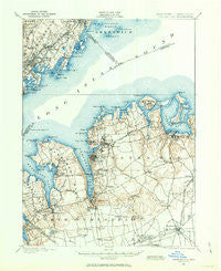 Oyster Bay New York Historical topographic map, 1:62500 scale, 15 X 15 Minute, Year 1897